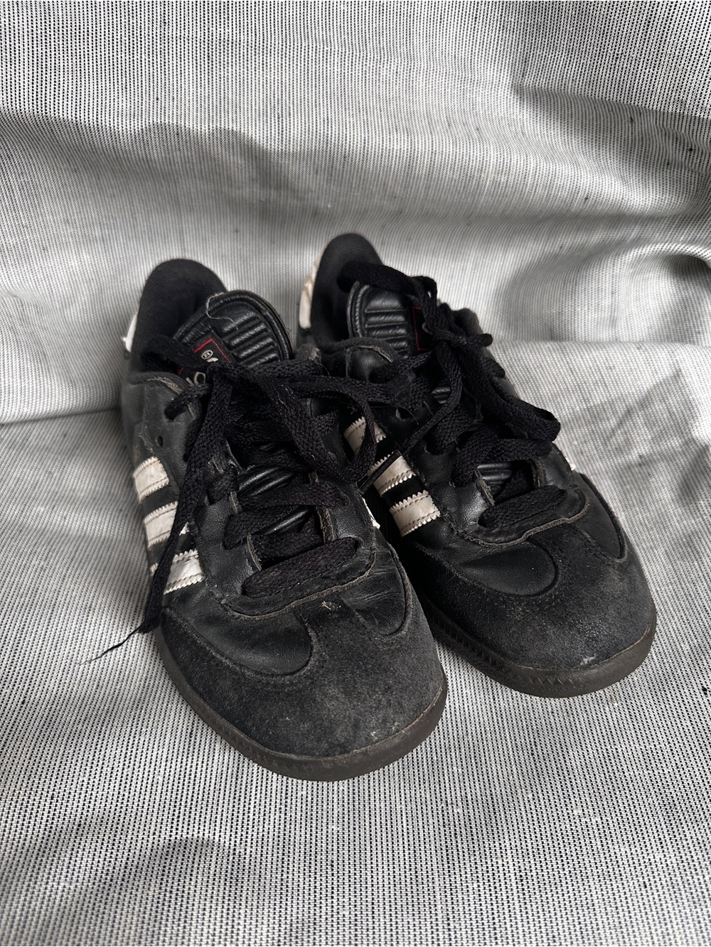 adidas Black Sneakers with White Stripes